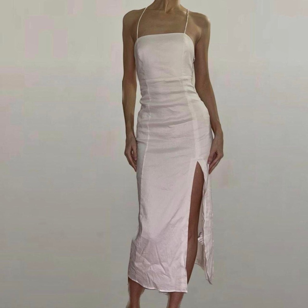 New maxi dress with open back from Zara